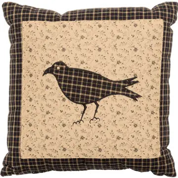 Kettle Grove Throw Pillow Crow