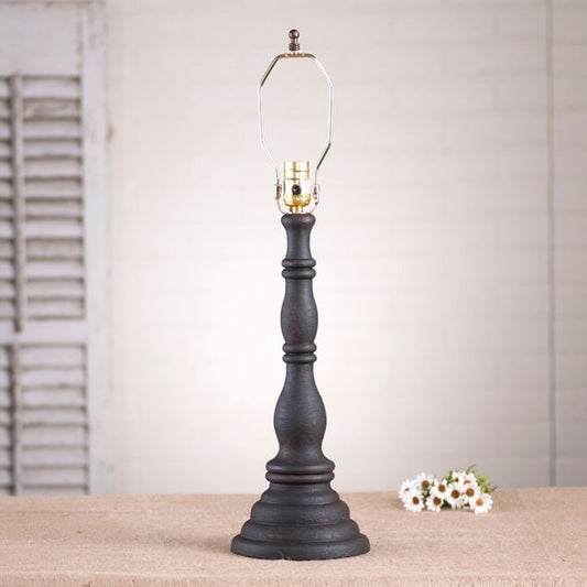 Davenport Table Lamp Base in Hartford Black over Red