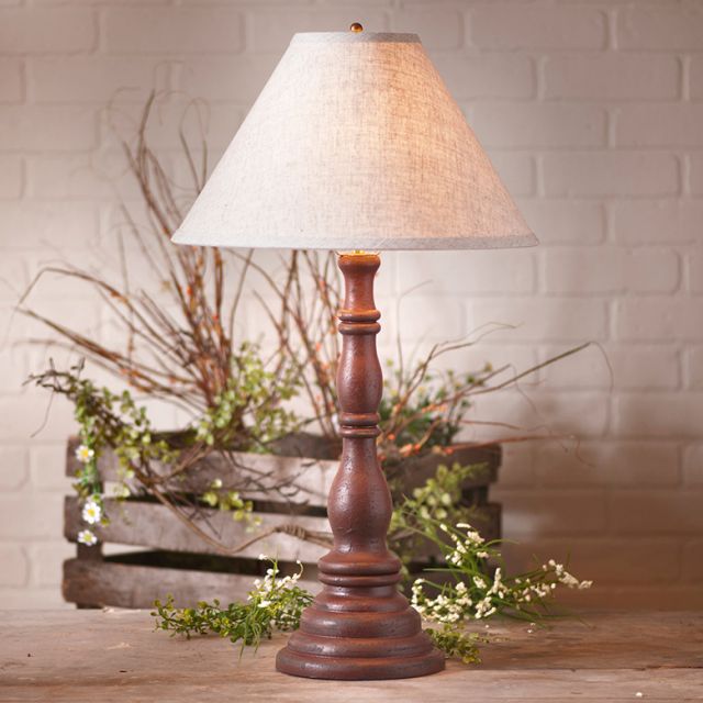 Davenport Lamp Base in Americana Red
