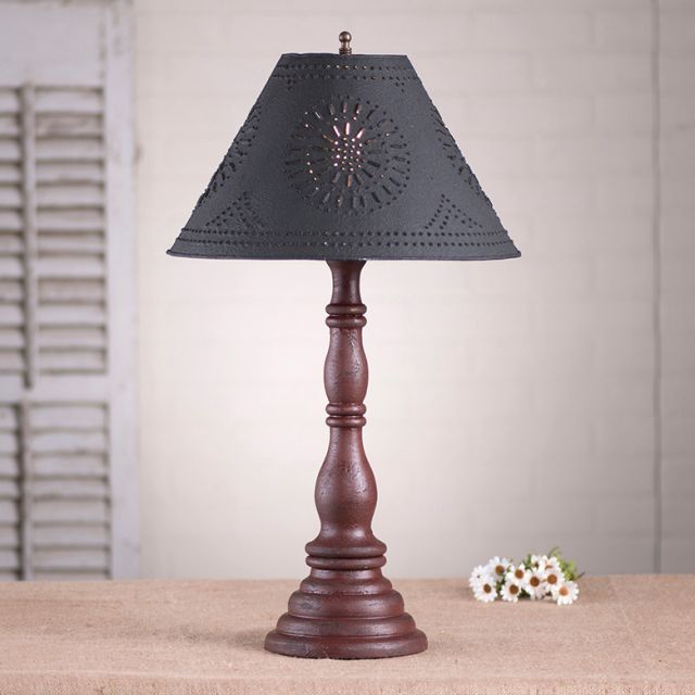 Davenport Lamp Base in Americana Red