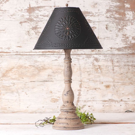 Davenport Table Lamp in Hartford Buttermilk with Textured Metal Shade