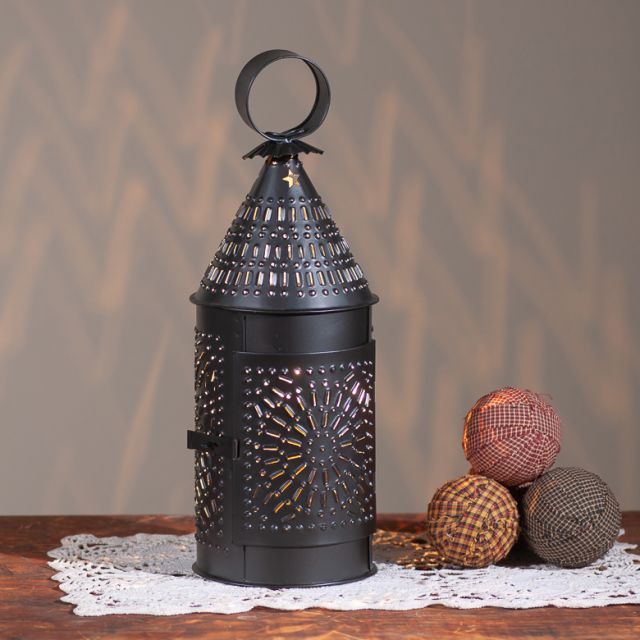 Electrified Baker's Lantern in Smokey Black