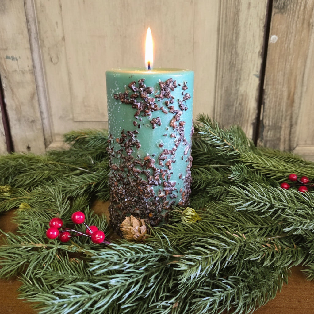 Enchanted Forest Pillar Candle 3" x 6"