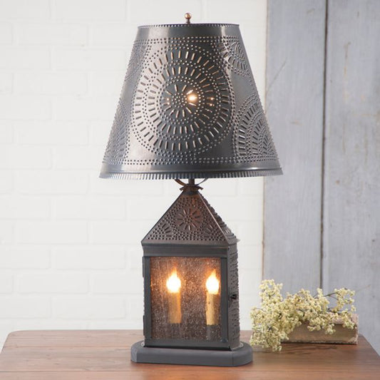 Harbor Lamp Base with Chisel in Kettle Black