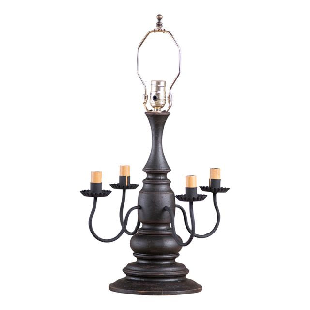 Harrison Wooden Lamp Base in Americana Black