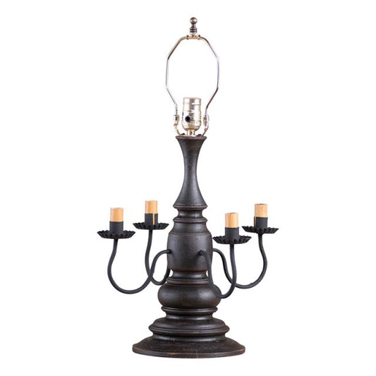 Harrison Wooden Lamp Base in Americana Black