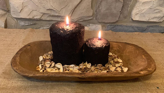 Chocolate Biscotti Small Hearth Candle
