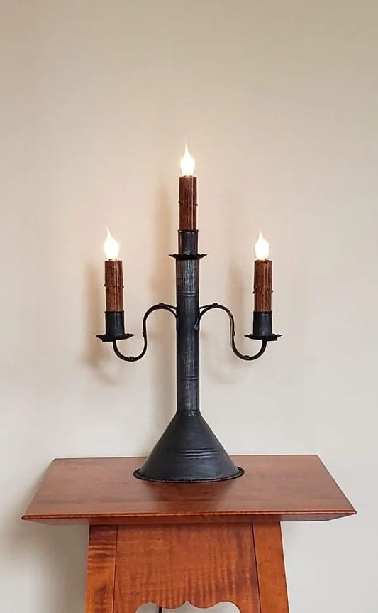 3 Light Candelabra Mini Tin Table Light