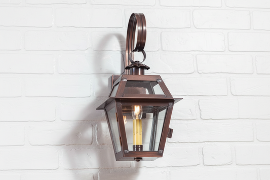 Jr. Town Crier Outdoor Wall Light in Solid Antique Copper - 1-Light