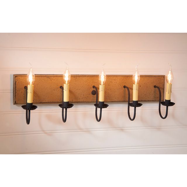 Five Light Vanity Light in Pearwood