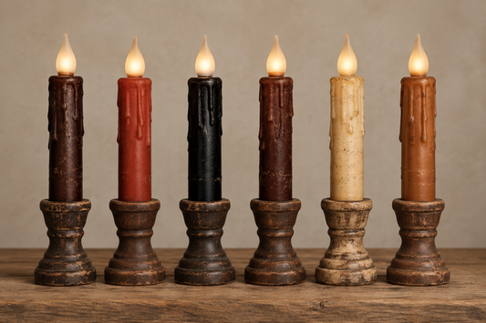 LED Timer Taper Candles - 4"