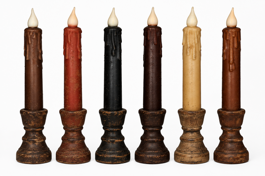 LED Timer Taper Candles - 7"