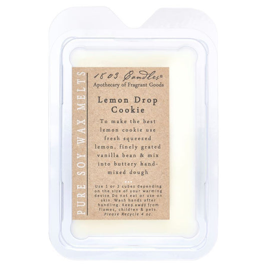 Pure Soy Wax Melts packaging with text on a white background