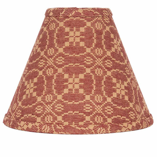 Patterned lampshade on a white background