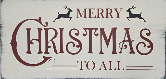 Merry Christmas To All Wood Sign