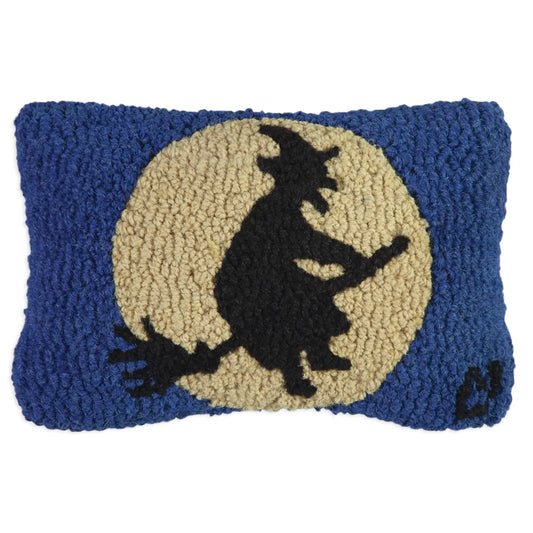 Moon Witch Hooked Pillow