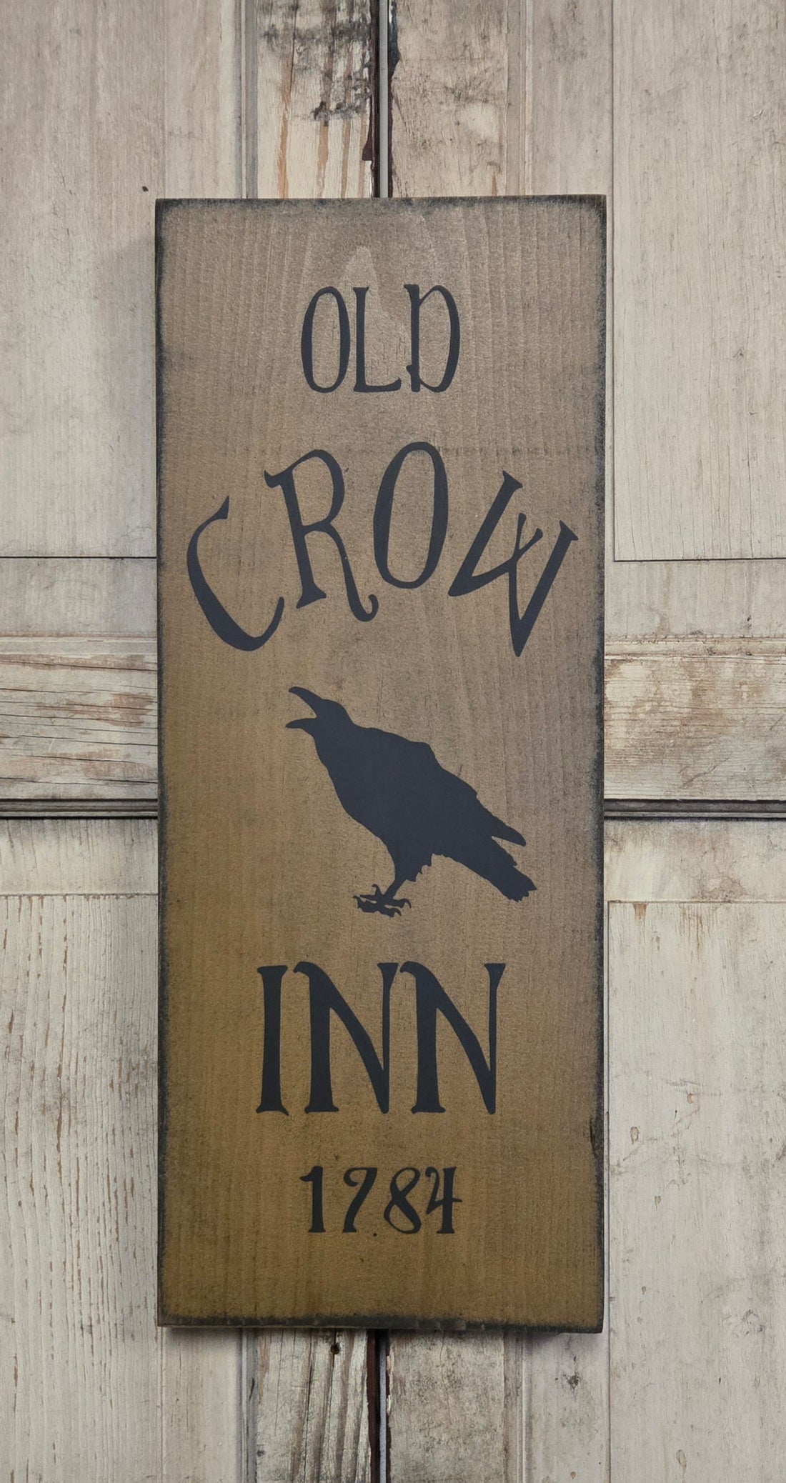 Old Crow Inn 1784 Primitive Wood Sign – The Tin Bin