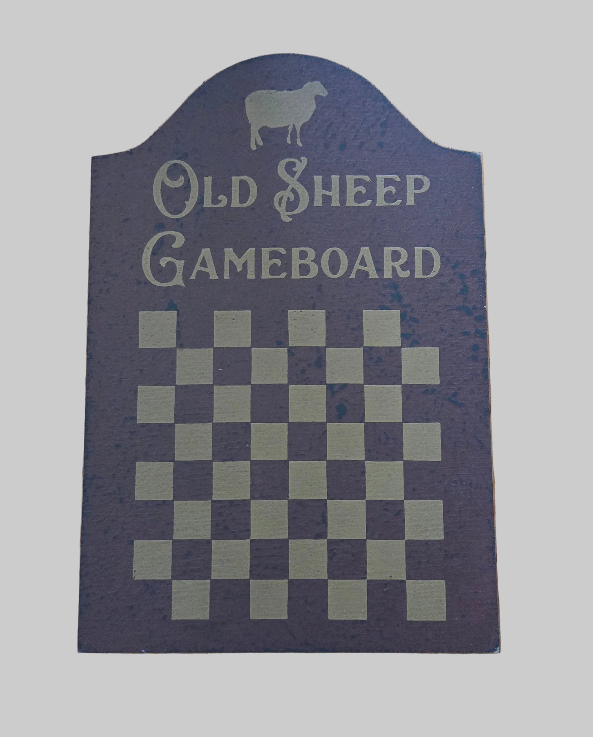 Old Sheep Gameboard on a wooden surface