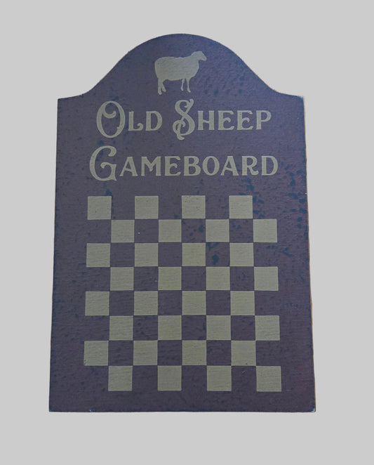 Old Sheep Gameboard on a wooden surface