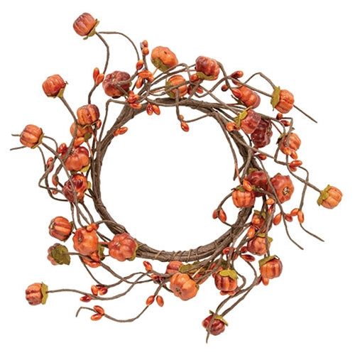 Candle ring on white background.