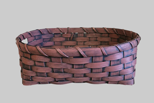 Woven basket on a textured surface