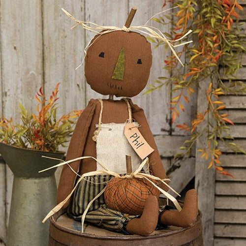 Primitive Phil Pumpkin Doll
