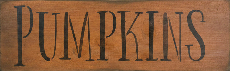 Primitive Pumpkins Wood Sign