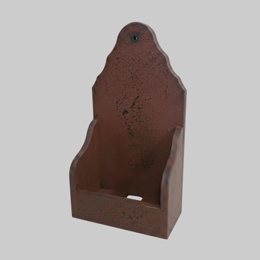 Wood sconce on a gray background