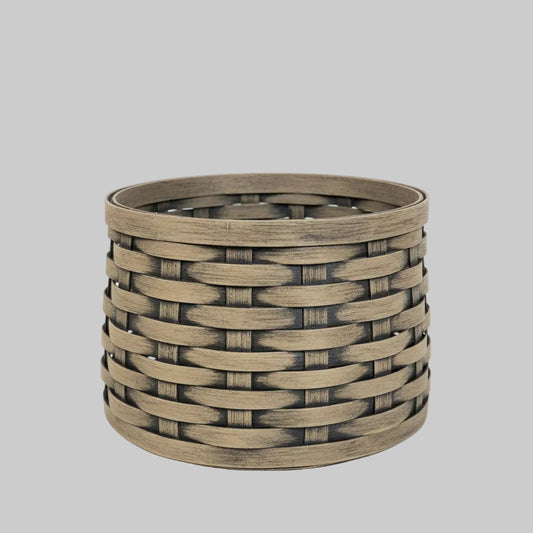 Woven basket with a textured background