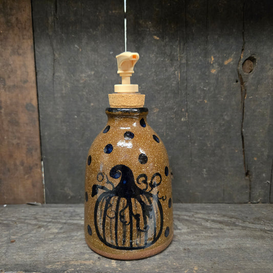 Pumpkin with Dots Stoneware Soap Dispenser