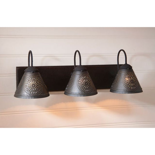 Three Light Crestwood Vanity Light in Black