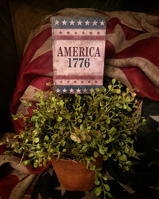 Primitive America 1776 Patriotic Poke Pot