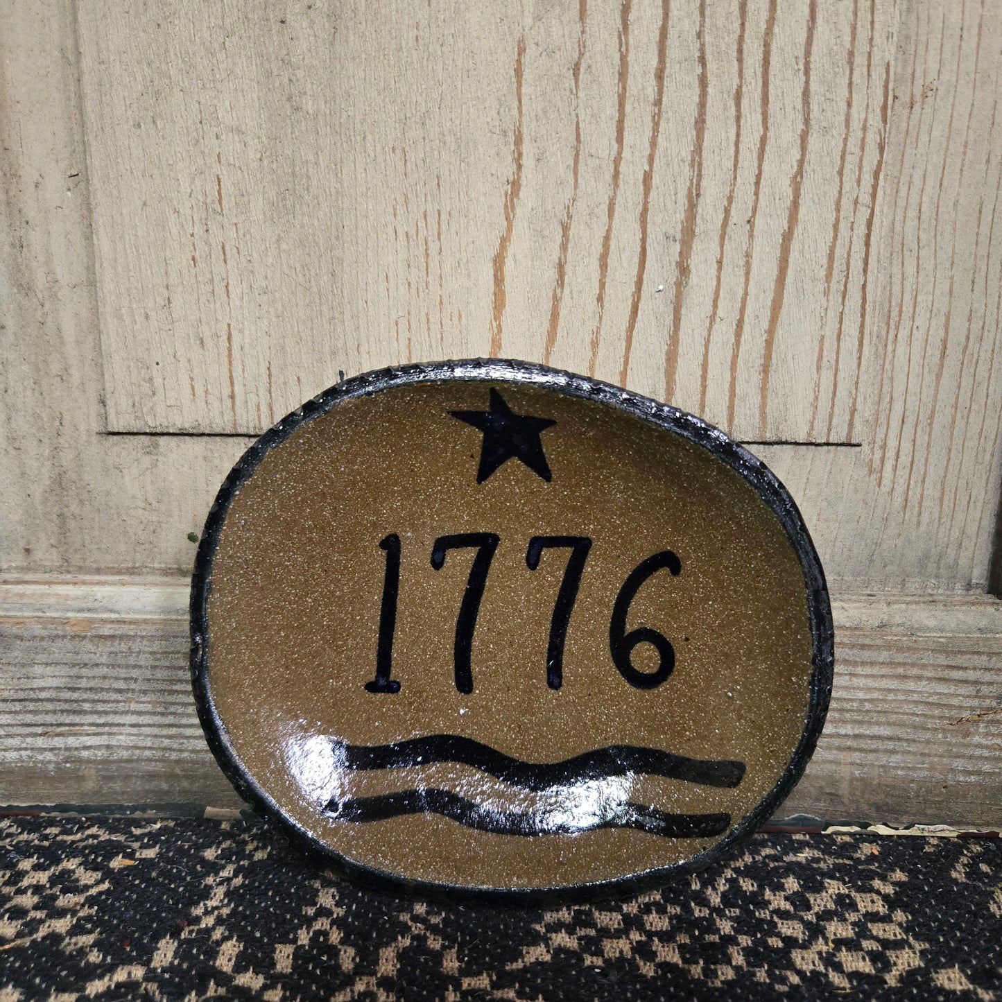 Collection of Small Oval Stoneware Plates
