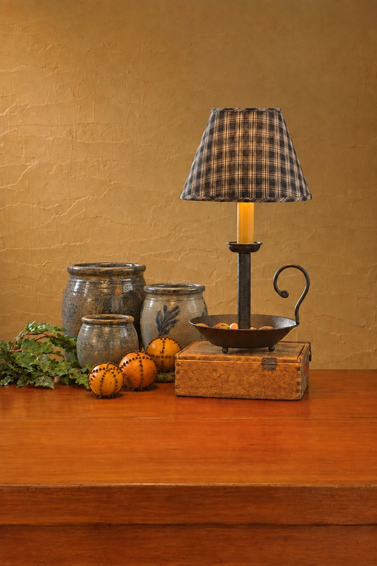 Chamberstick Lamp 13" - Black