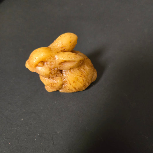 Small Sitting Bunny Beeswax Figure