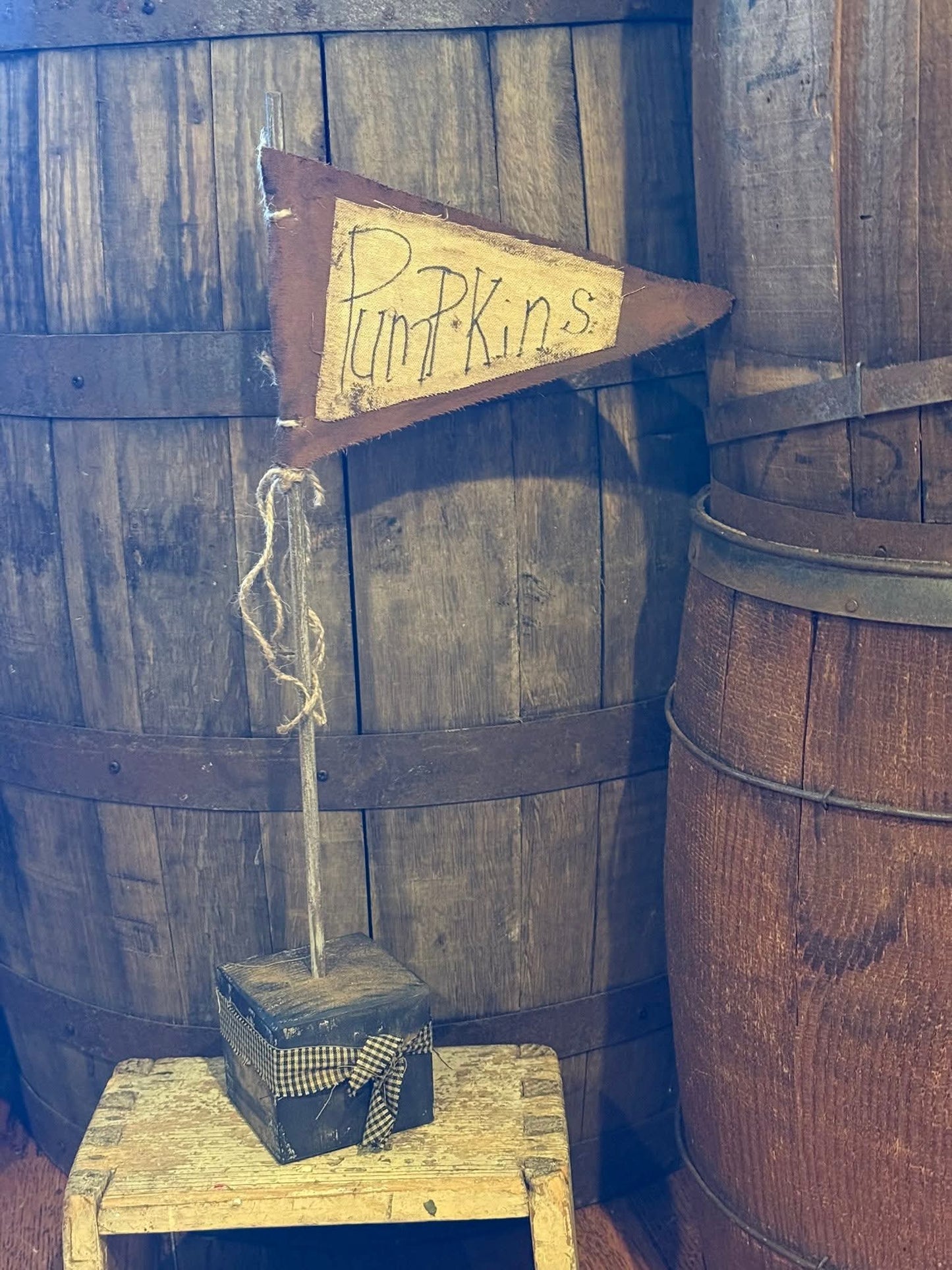 Primitive Pumpkins Flag