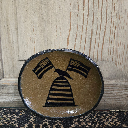Collection of Small Oval Stoneware Plates