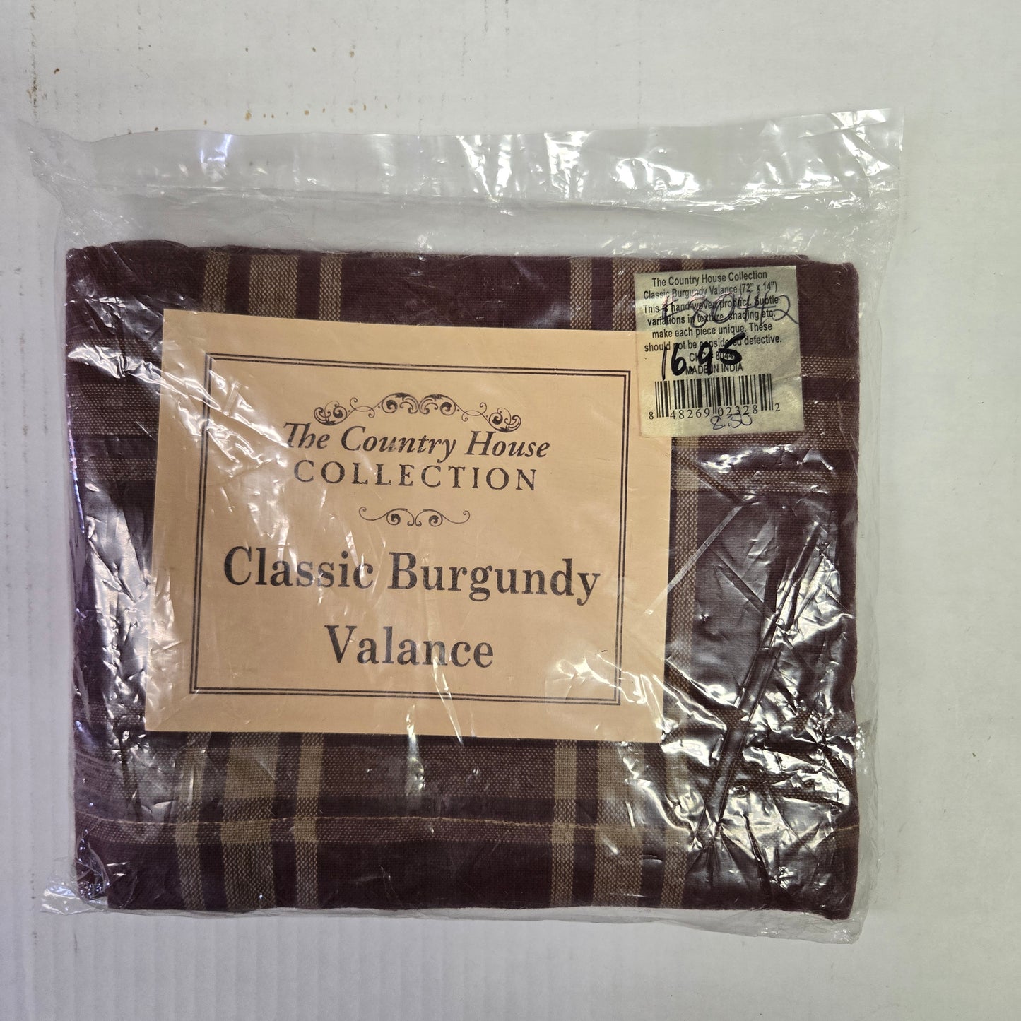 Classic Burgundy Valance