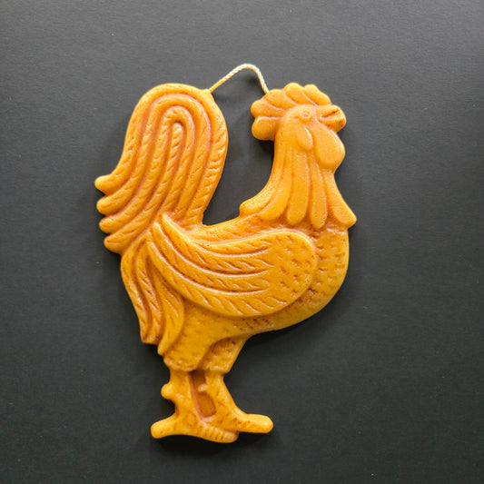 Rooster Beeswax Ornament