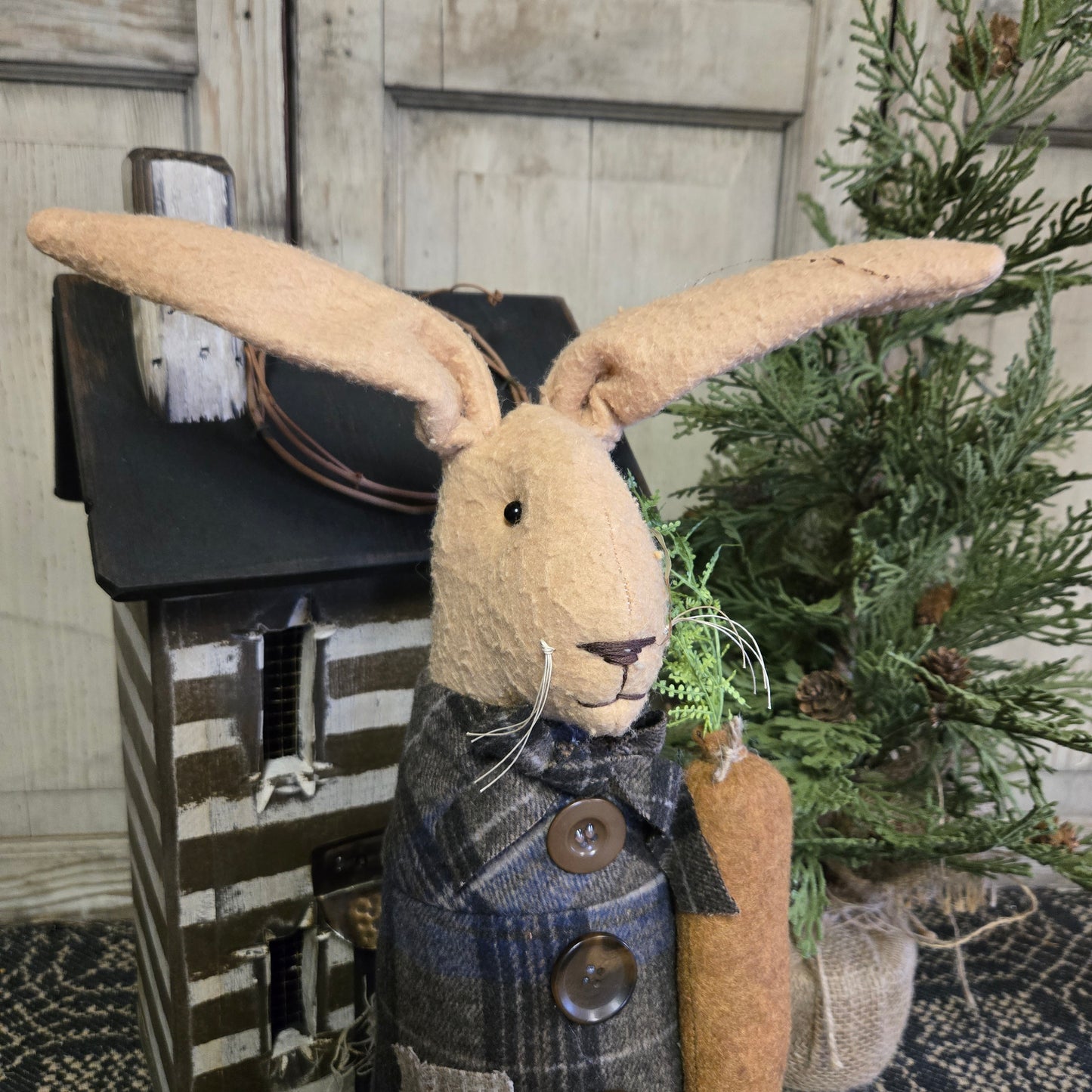 Mrs. Bunny Holding Carrot