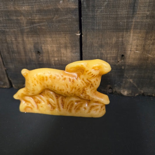 Running Bunny Beeswax Figure