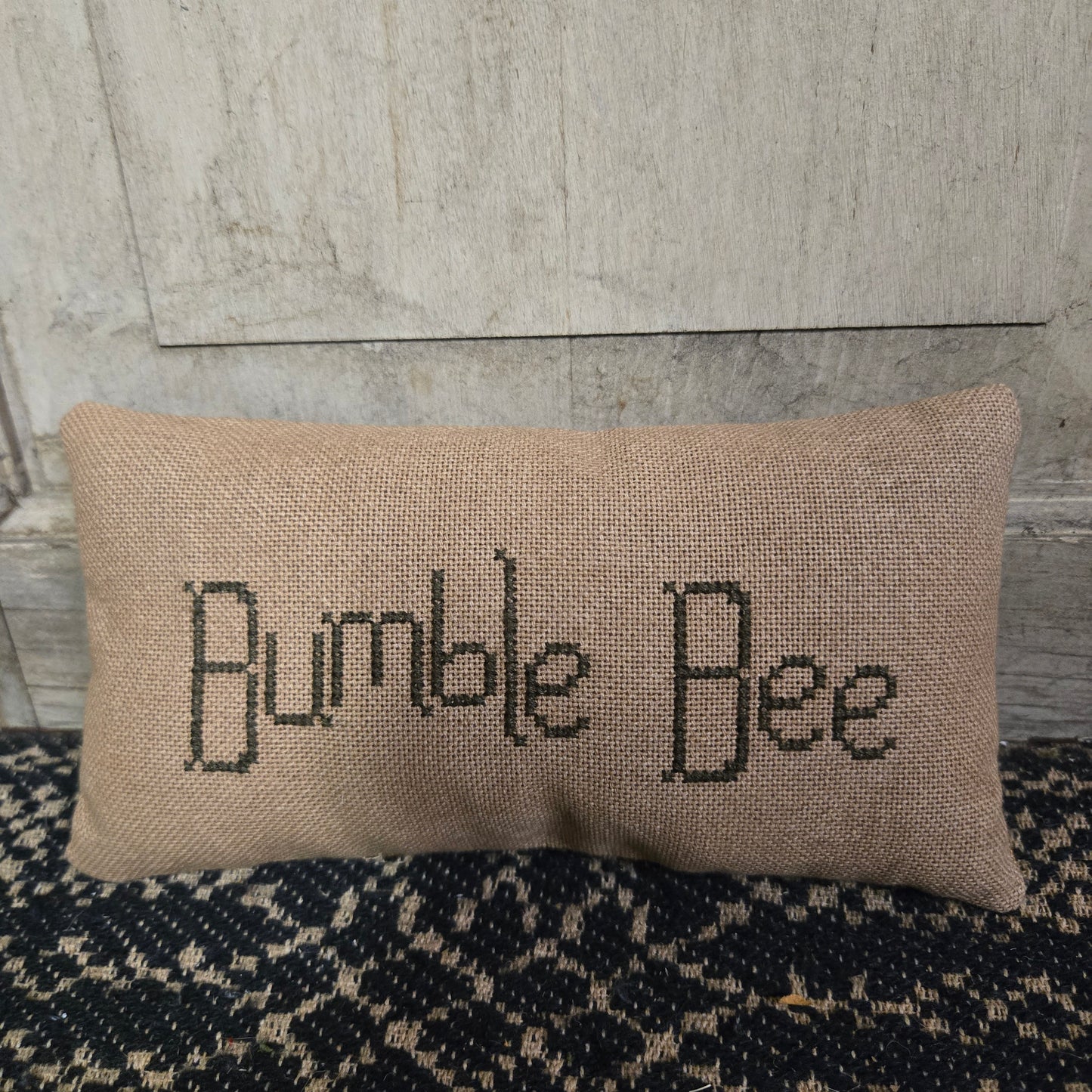 Collection of Primitive Summer and Americana Cross Stitch Pillows