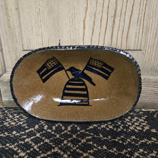 Collection of Medium Oval Stoneware Plates