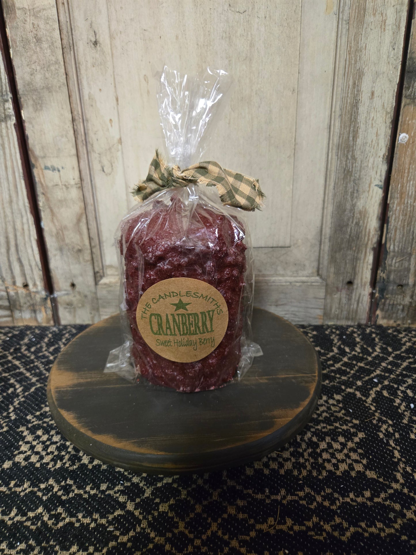 Cranberry Small Primitive Pillar