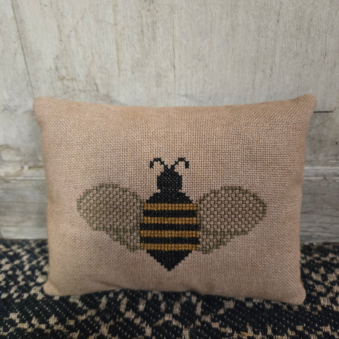 Collection of Primitive Summer and Americana Cross Stitch Pillows