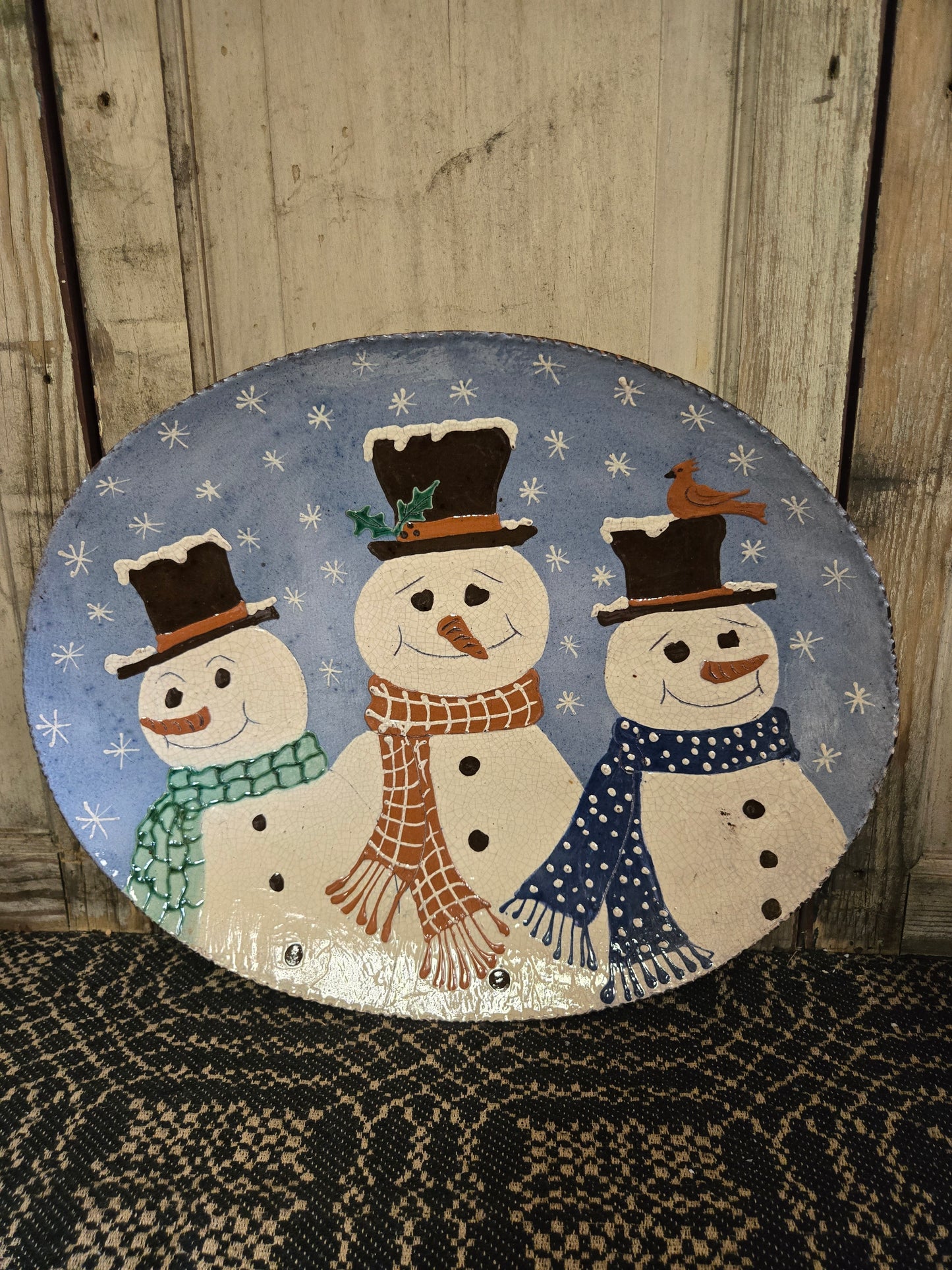 Collection of 16" Oval Plates - Turtle Creek Pottery from the Workshops of David T. Smith
