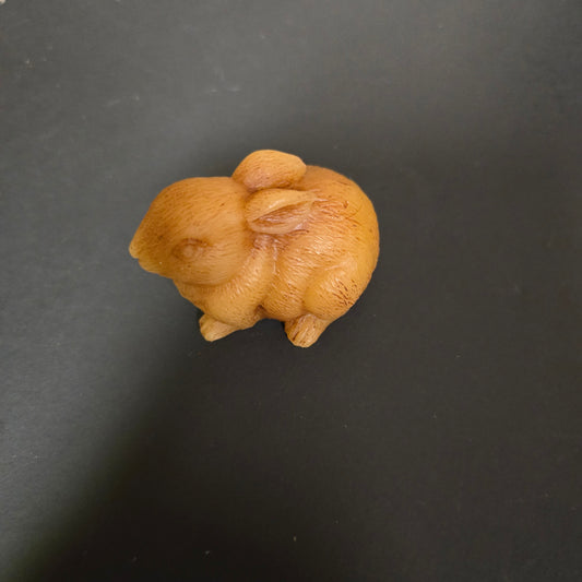 Small Sitting Bunny Beeswax Figure