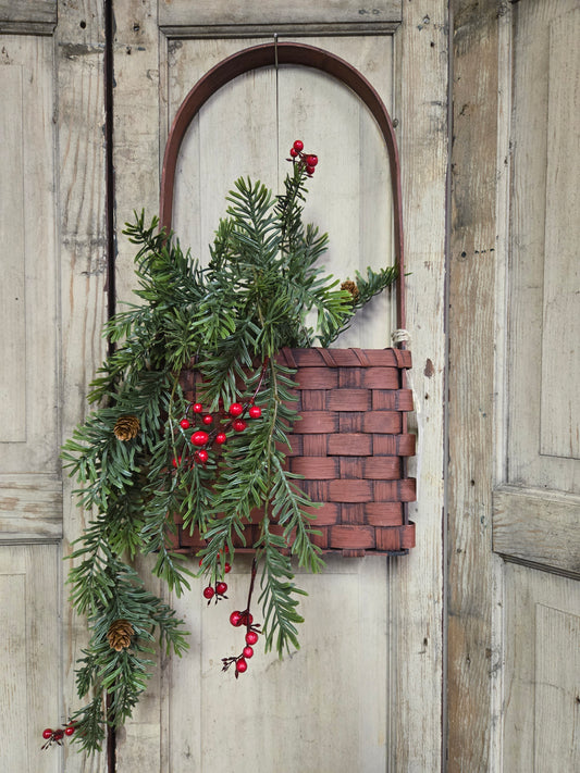Berry and Pine Hanging Bush