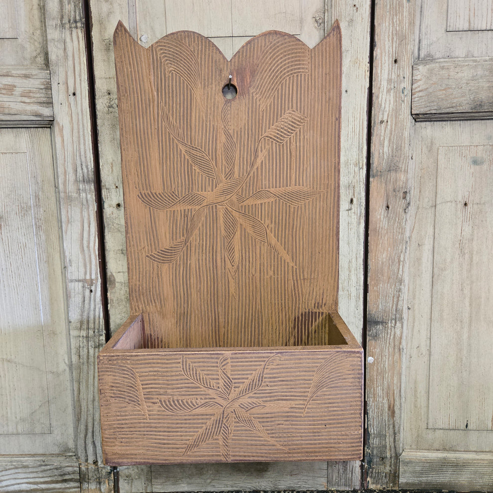 Mustard Comb Painted Tall Wall Box – The Tin Bin