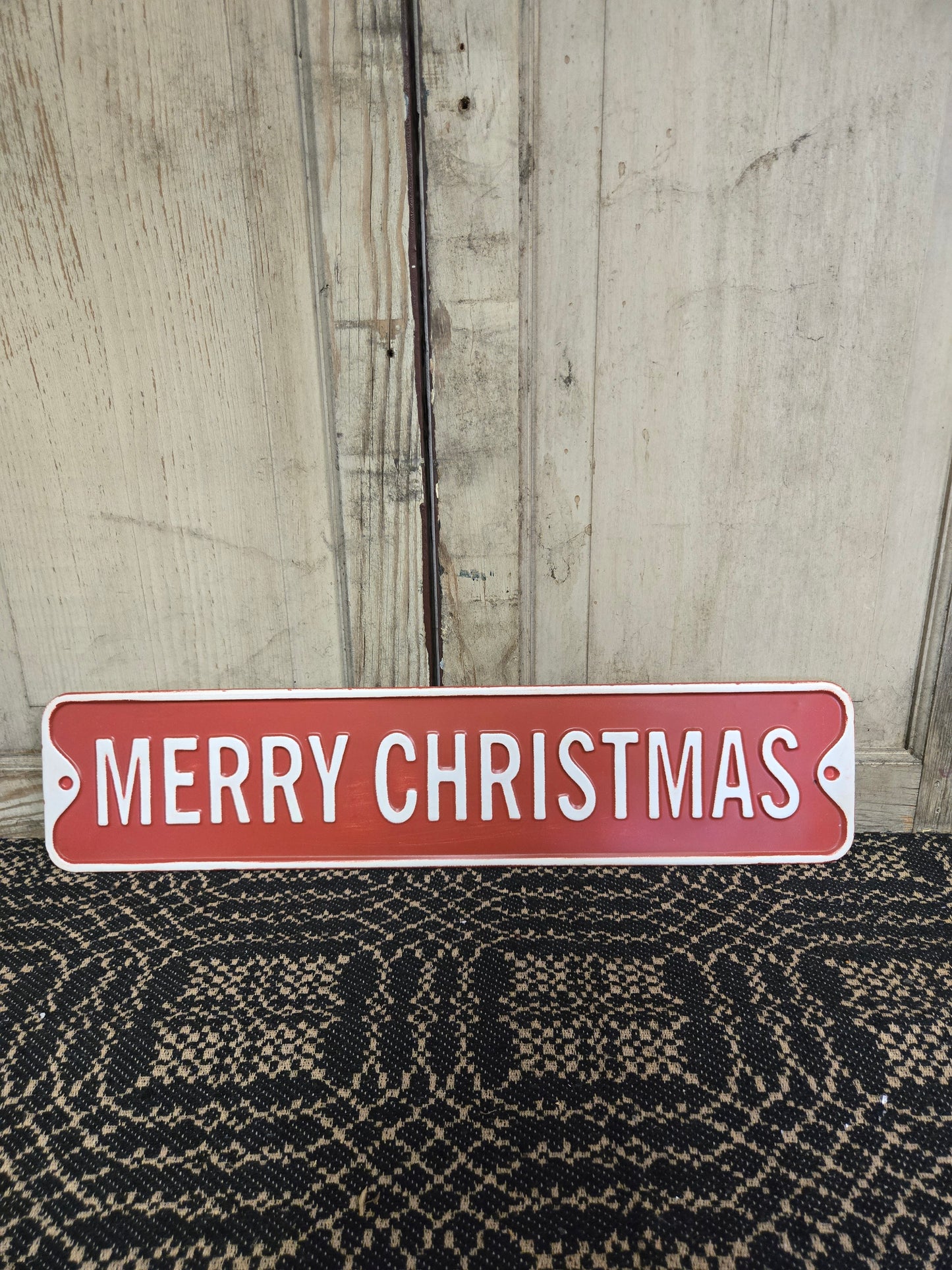 Merry Christmas Metal Sign